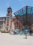 Naar binnen in de aankomsthal van Ellis Island