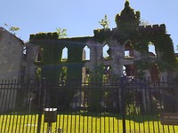Ruine van een oud ziekenhuis