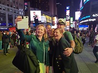 Fotomomentje op Times Square