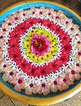 Drijvend bloemen arrangement
