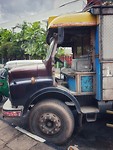 Oude Tata vrachtwagen