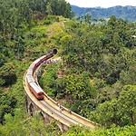 Trein op Nine Arch Bridge