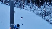 Niels zijn "slalom" afdaling