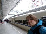 Bullet proof train selfie