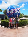 Bij het Kennedy Space Center