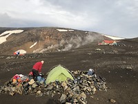 Camping en Hraftmtinmusker hut