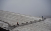 Het laatste sneeuwveld, bijna bij de hut!