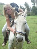 Gitte met haar paardje