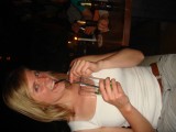 Gitte met rode oogjes