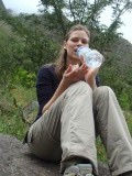 Eerste pauze, spaarzaam met dat water!