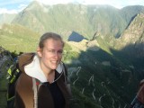 Ik bij de Macchu Picchu