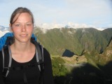 Elien bij de Macchu Picchu