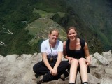 Elien en ik voor Machu Picchu