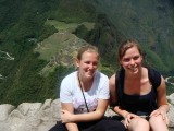 Elien en ik voor Machu Picchu