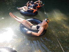 Tube in de watercave
