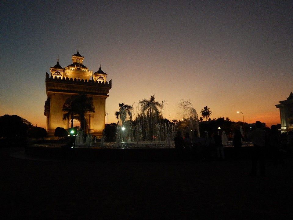 Arc d' triomph in Vientiane