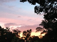 De zonsondergang