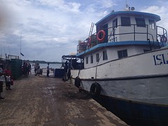 De boot richting El Rama