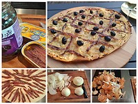 M'n zelfgemaakte pissaladiere.  Een streekgerechten hier