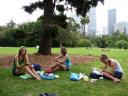In park, my view