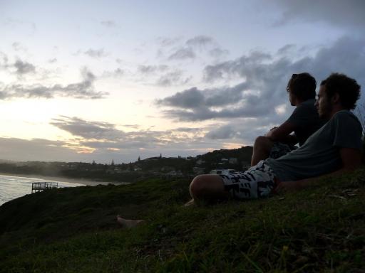Bas and me, view