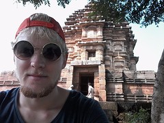 Incognito selfie bij Bhaskareswa tempel