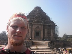 Selfie bij konark tempel