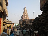 Houtopslag Varanasi (voor crematies)