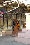 Motorfiets tempel, met de motor zelf