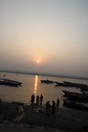De Ganges bij zonsopgang