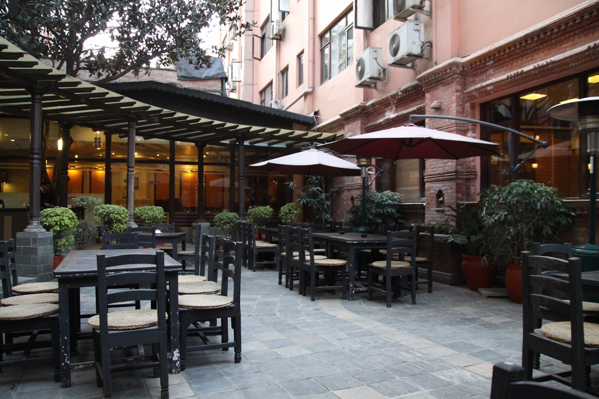 Hotel binnenplaats
