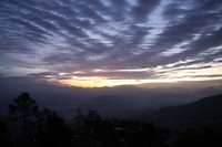 Zonsopkomst boven de bergen