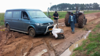 Voortrekoog vinden, nee dan vanaf achter trekoog rechttrekken in het spoor
