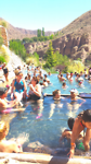 Buiten warme en koude baden