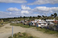 San Juan einde van de wereld van het vaste land (Chili) Argentinie ligt verder zuid