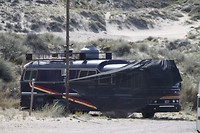 Camper met watertank