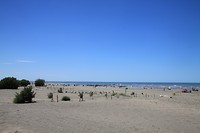 Breed strand bij eb