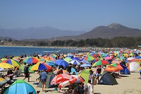 Kleurig strand