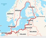 overzicht route