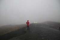 De ochtend begon nogal..... mistig