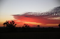 avond zon in Derby