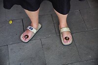 Slippers verplicht voor Boroburdur