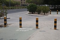 Fietspad en voetpad