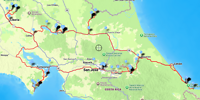 route costa rica het totaalplaatje van de route de afgelopen 14 dagen
