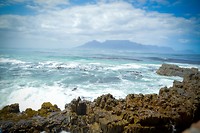 Uitzicht op de Tafelberg vanaf Robbeneiland