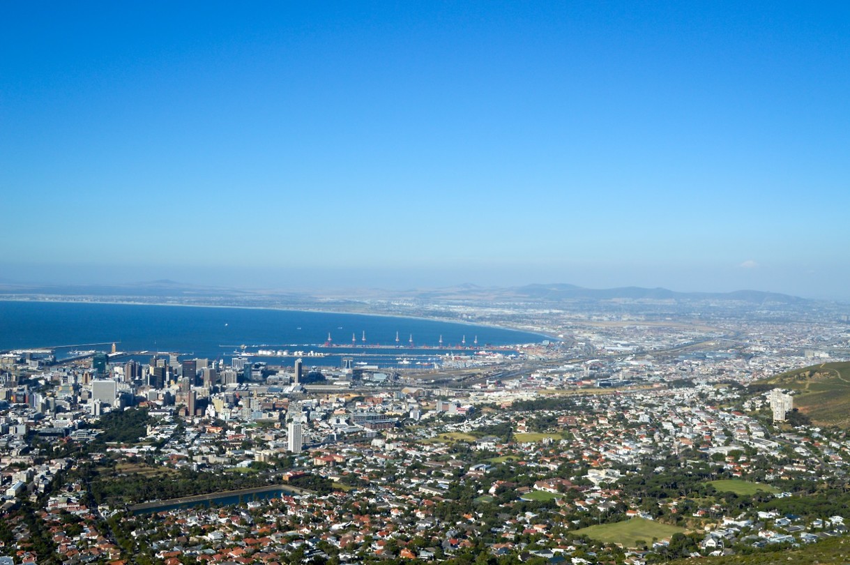 Uitzicht op Kaapstad