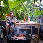 Kerstavond, braaien