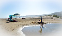 Wat een fijne plek, deze lagune bij Wilderness beach
