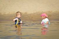 Spelen in de lagune