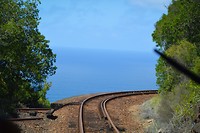 Uitzicht vanuit de trein